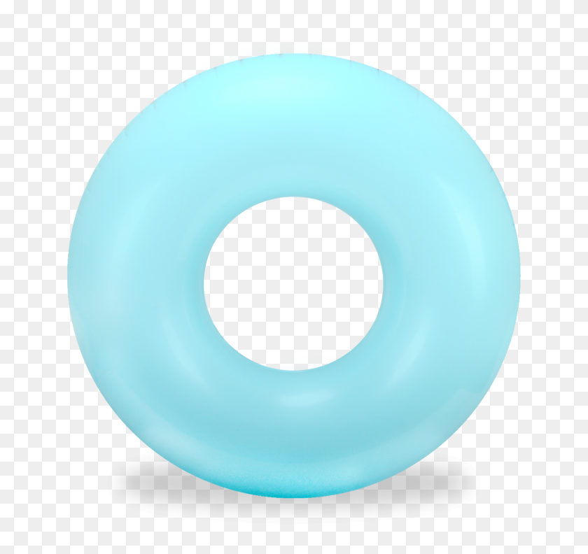 2048x1922 Bright Turquoise Round Tube Pool Float - Pool Float PNG