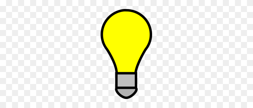 171x300 Bright Yellow Lightbulb Clip Art - Bright Light Clipart