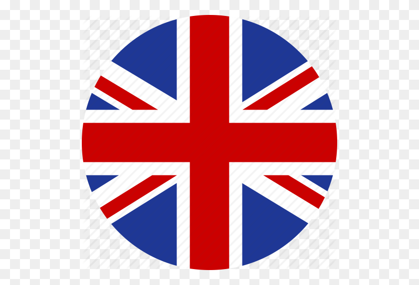 512x512 Gran Bretaña, Gran Bretaña, Círculo, Inglaterra, Bandera, Gran, Reino, Icono Unido - Bandera De Inglaterra Png