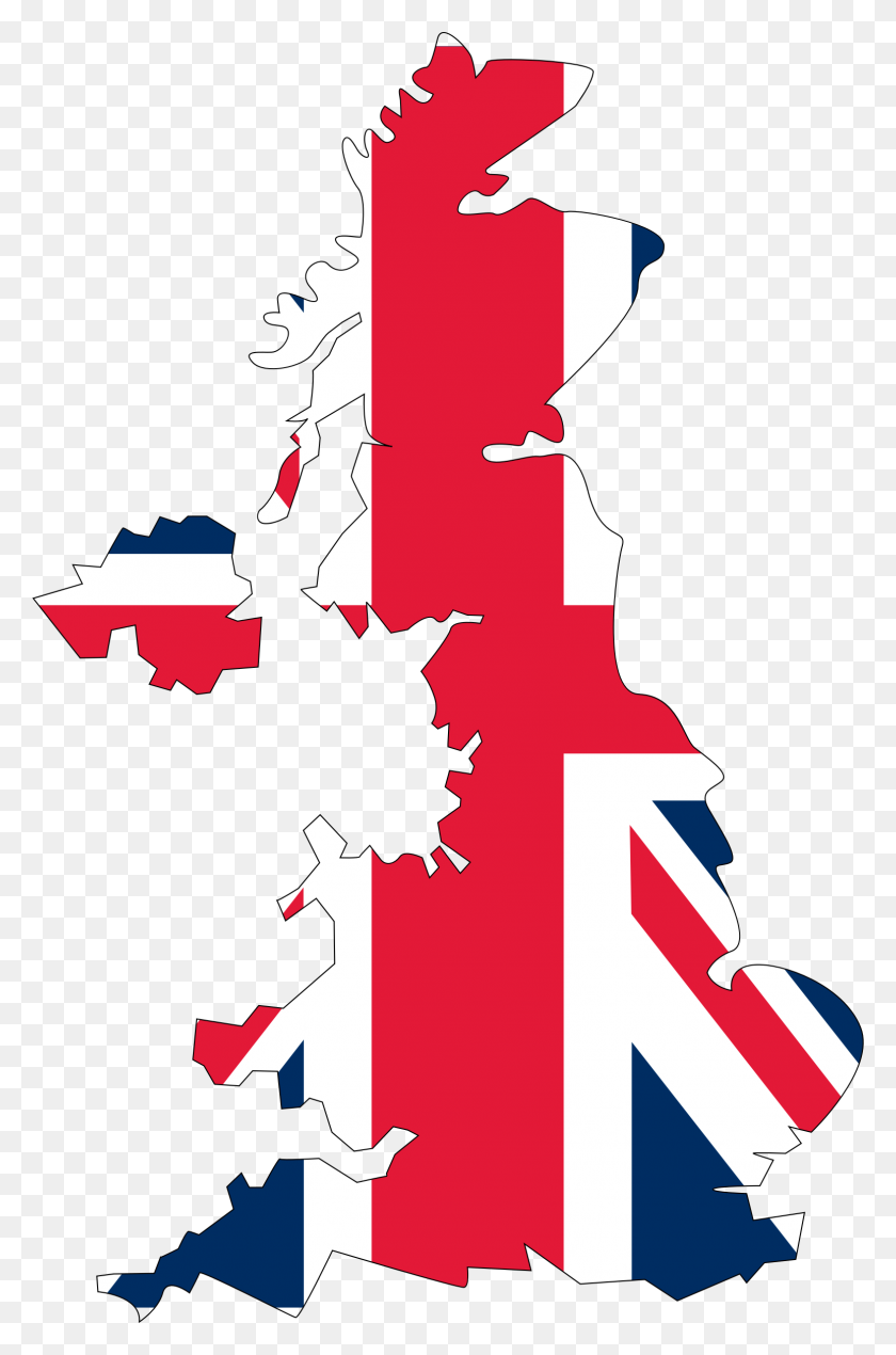 1546x2400 Британский Флаг Клипарт Соединенное Королевство - Карта Улиц Клипарт