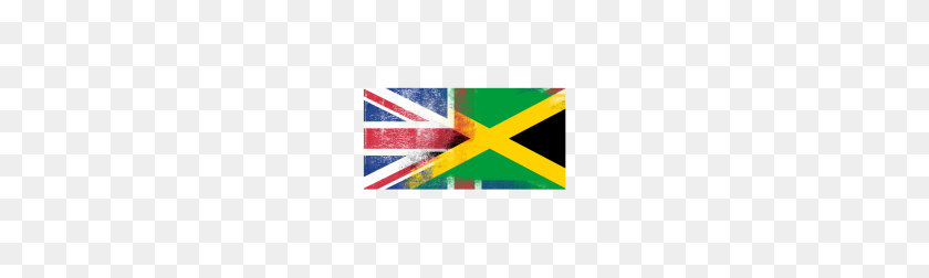 190x192 Британский Ямайский Наполовину Флаг Ямайки Наполовину Великобритании - Флаг Ямайки Png