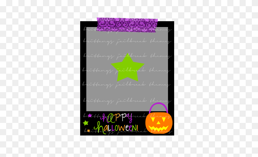 375x451 Brittany's Themes Halloween Polaroid Widget - Polaroid Picture PNG