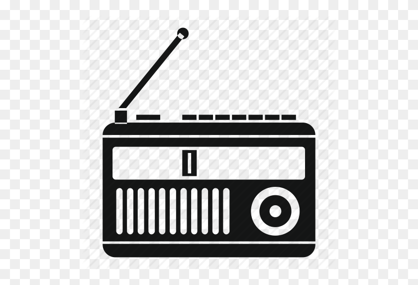 512x512 Emisión, Música, Antiguo, Radio, Retro, Altavoz, Icono Vintage - Radio Antigua Png