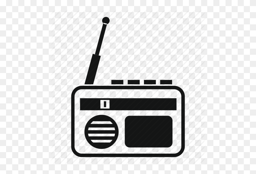 512x512 Emisión, Música, Antiguo, Radio, Sonido, Altavoz, Icono Vintage - Radio Antigua Png