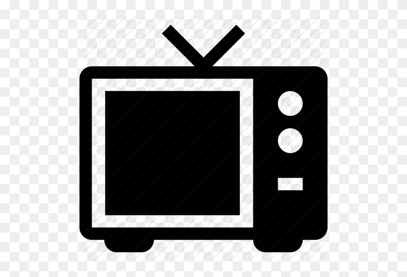 512x512 Broadcast, Old, Television, Tv Icon - Tv Icon PNG