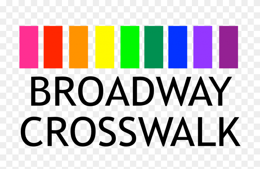 1280x800 Broadway Rainbow Crosswalk - Crosswalk PNG