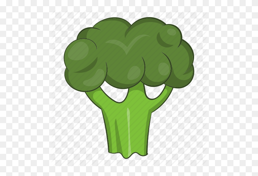 512x512 Broccoli, Cabbage, Cartoon, Food, Fresh, Green, Organic Icon - Cabbage PNG