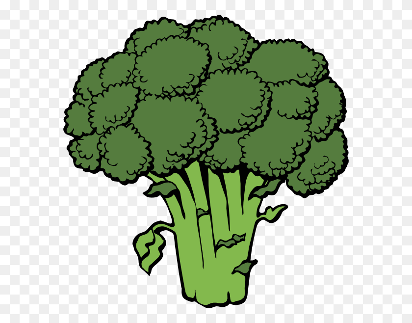 582x598 Broccoli Clipart Angry - Vaporwave Clipart