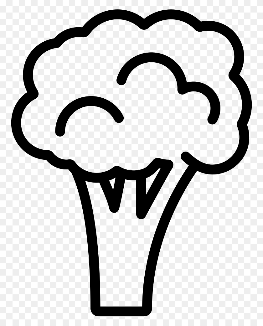 770x981 Broccoli Outline Png Icon Free Download - Tardy Clipart
