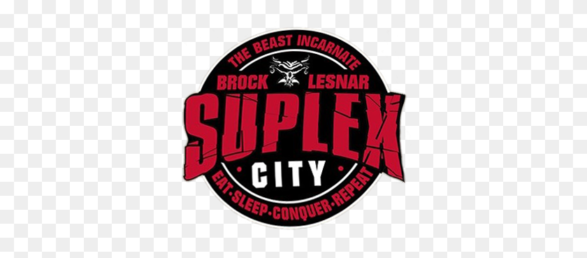 355x309 Brock Lesnar 'suplex City' Logo Png - Brock Lesnar PNG