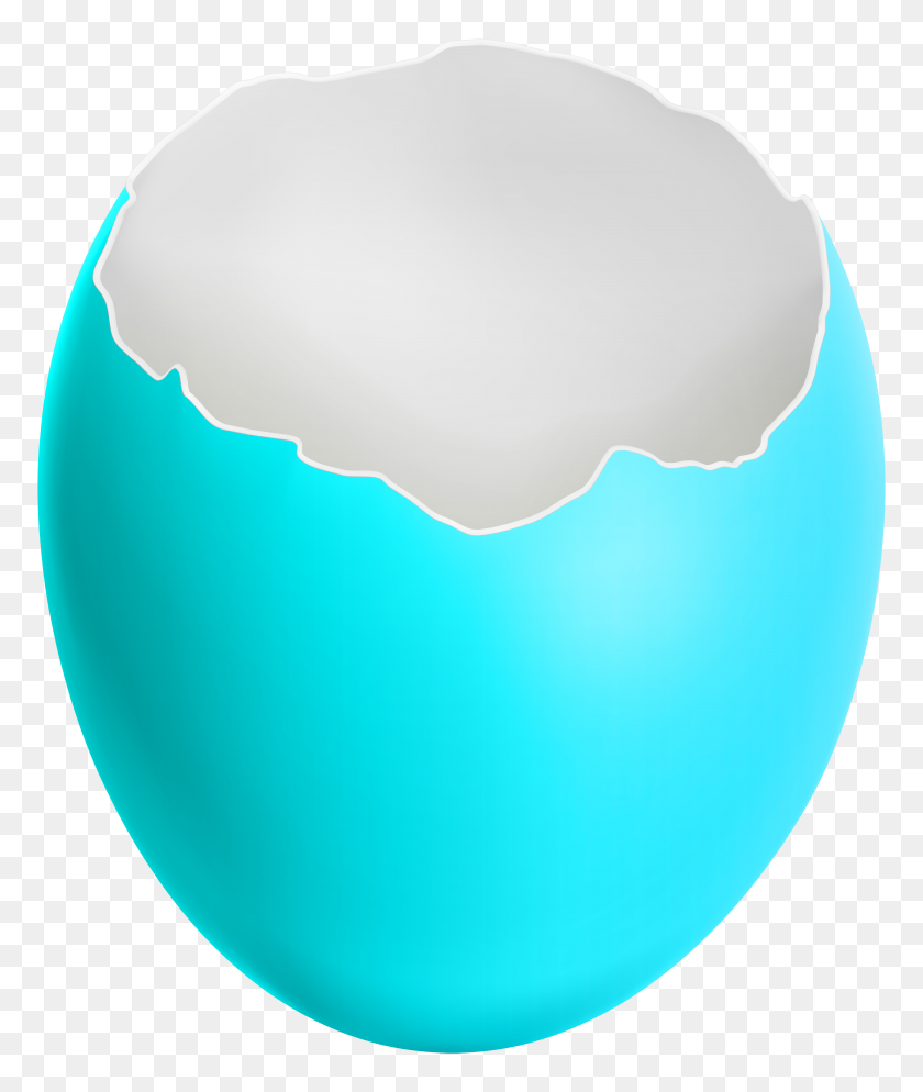 6675x8000 Broken Easter Egg Blue Clip Art - Broken Egg Clipart