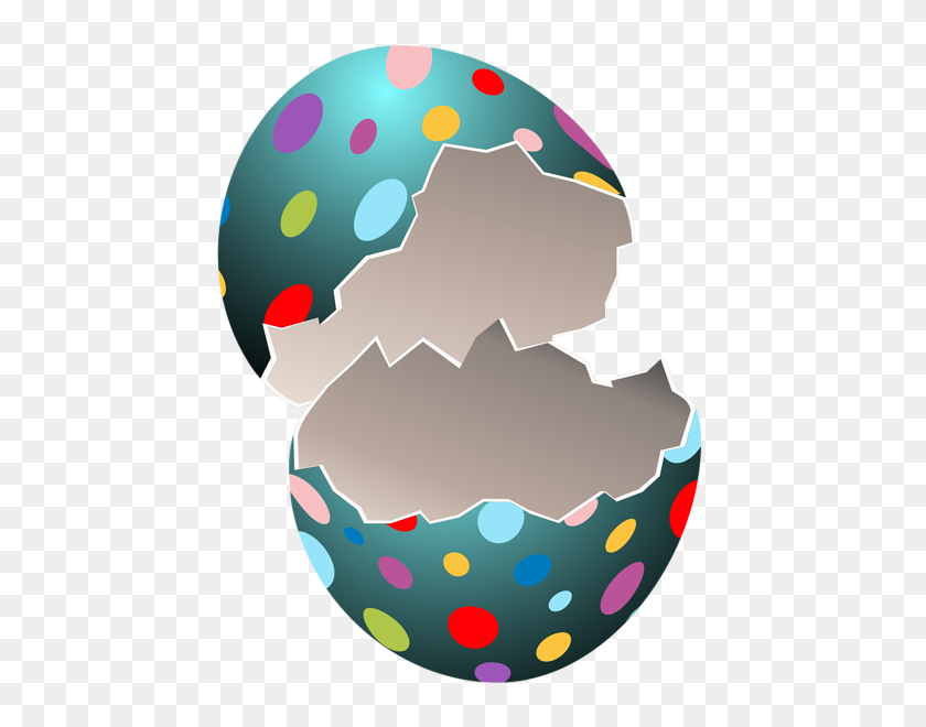 468x600 Broken Easter Egg Transparent Png Clip Art Gallery - Navi Clipart