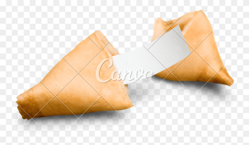 800x439 Broken Fortune Cookie With Blank Piece Of Paper - Fortune Cookie PNG