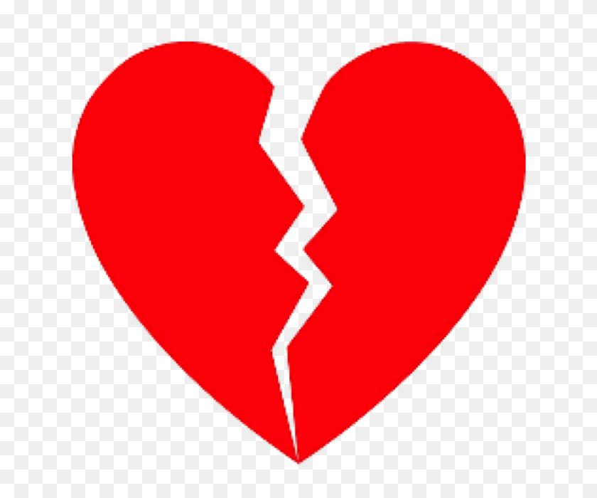 640x640 Broken Heart, Broken Or Splitted Heart Vector, Red Png - Broken Wall PNG