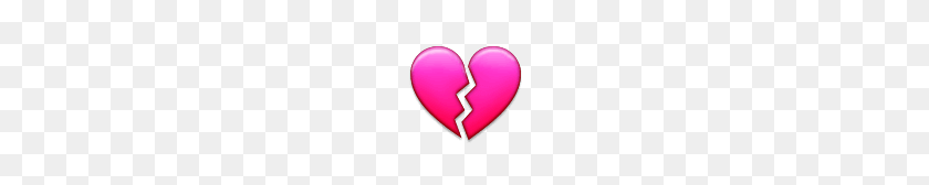 108x108 Corazón Roto Emoji - Corazón Rosa Emoji Png