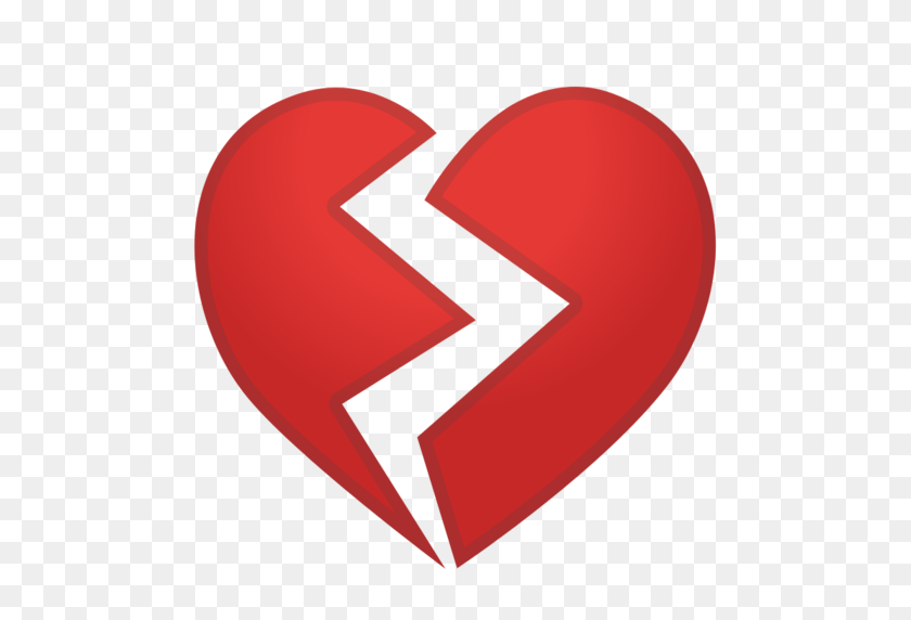 512x512 Разбитое Сердце Emoji - Сердце Emoji Png