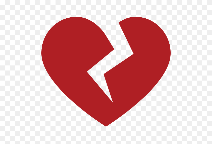512x512 Corazón Roto Emoji Para Facebook, Correo Electrónico Sms Id Emoji - Corazón Roto Emoji Png
