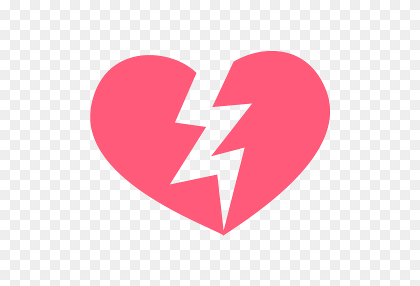512x512 Broken Heart Emoji Icon Vector Symbol Free Download Vector Logos - Broken Heart Emoji PNG