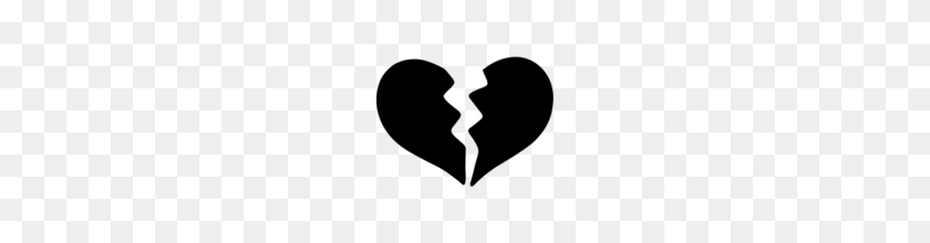 160x160 Broken Heart Emoji On Google Android - Broken Heart Emoji PNG
