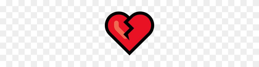 160x160 Broken Heart Emoji On Microsoft Windows Anniversary Update - Broken Heart Emoji PNG