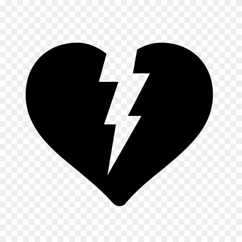 1600x1600 Broken Heart Icon - Broken Heart PNG