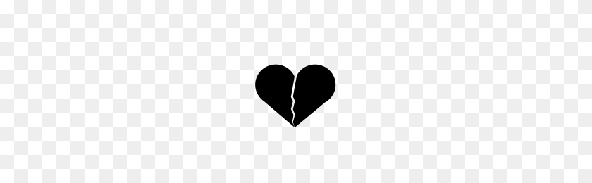 200x200 Broken Heart Icons Noun Project - Broken Heart Emoji PNG