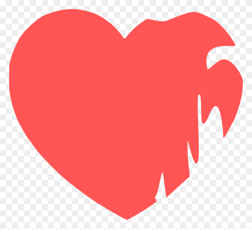 833x750 Разбитое Сердце Любовь Компьютерные Иконки Инкапсулированный Постскриптум Бесплатно - Каракули Сердце Клипарт