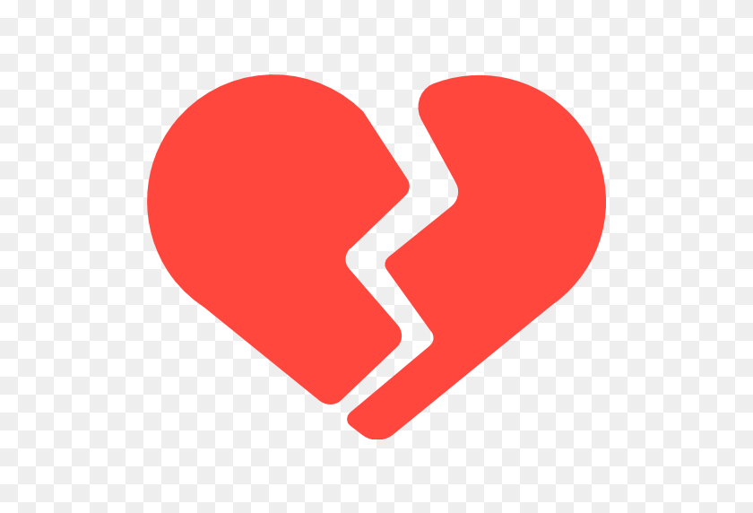 512x512 Broken Heart Picture Download - Broken Heart PNG