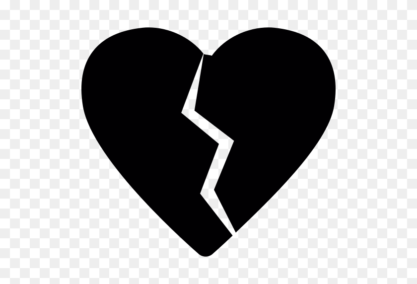 512x512 Broken Heart Png Icon - Broken Heart PNG