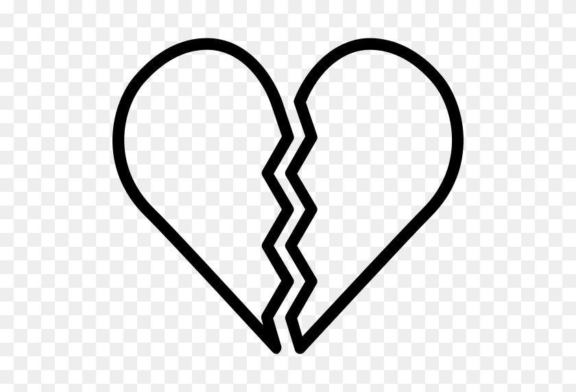 512x512 Значок Png Разбитое Сердце - Разбитое Сердце Png