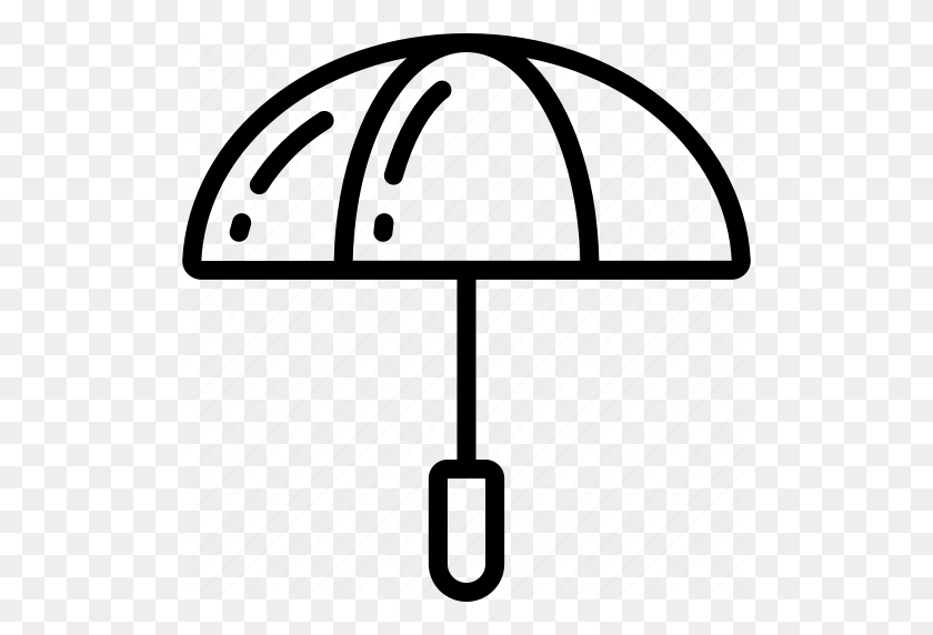 512x512 Brolly, December, Holidays, Umbrella, Winter Icon - December Clipart Black And White
