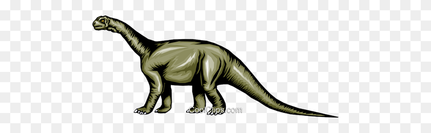 480x199 Brontosaurus Royalty Free Vector Clip Art Illustration - Brontosaurus Clipart