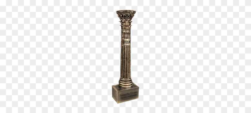 320x320 Bronce Corinthian Greek Pillar Trofeo Award Paradise Awards - Columna Griega Png