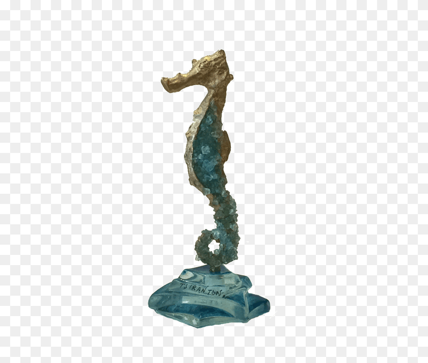 652x652 Bronze Glass Seahorse Kallisti Gallery - Greek Statue PNG