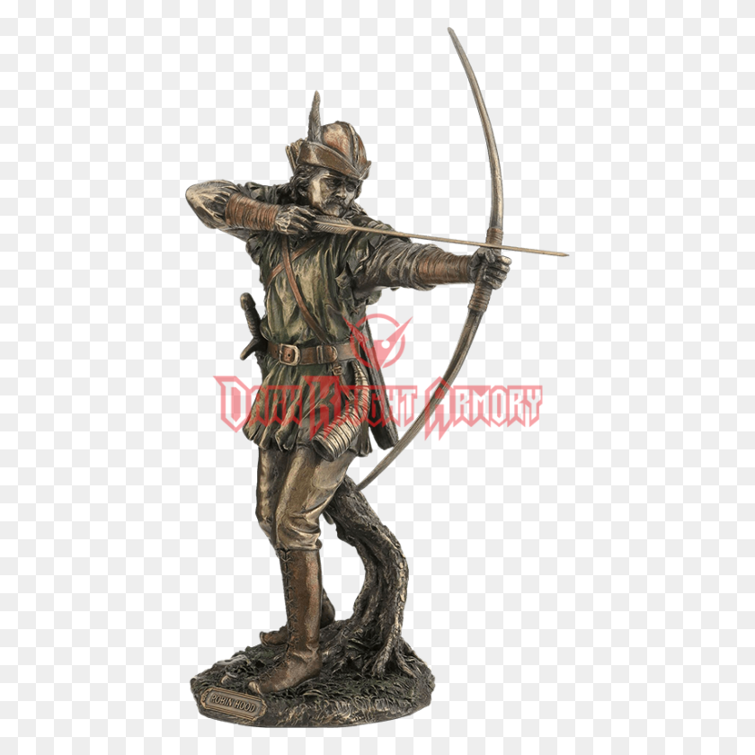 850x850 Bronze Robin Hood Statue - Greek Statue PNG