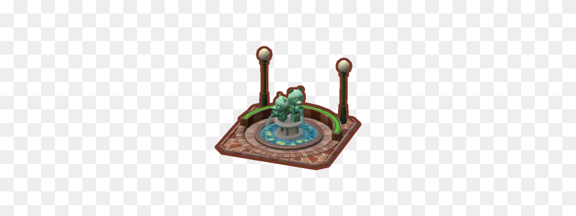 256x256 Bronze Twins Fountain Lv - Water Fountain PNG