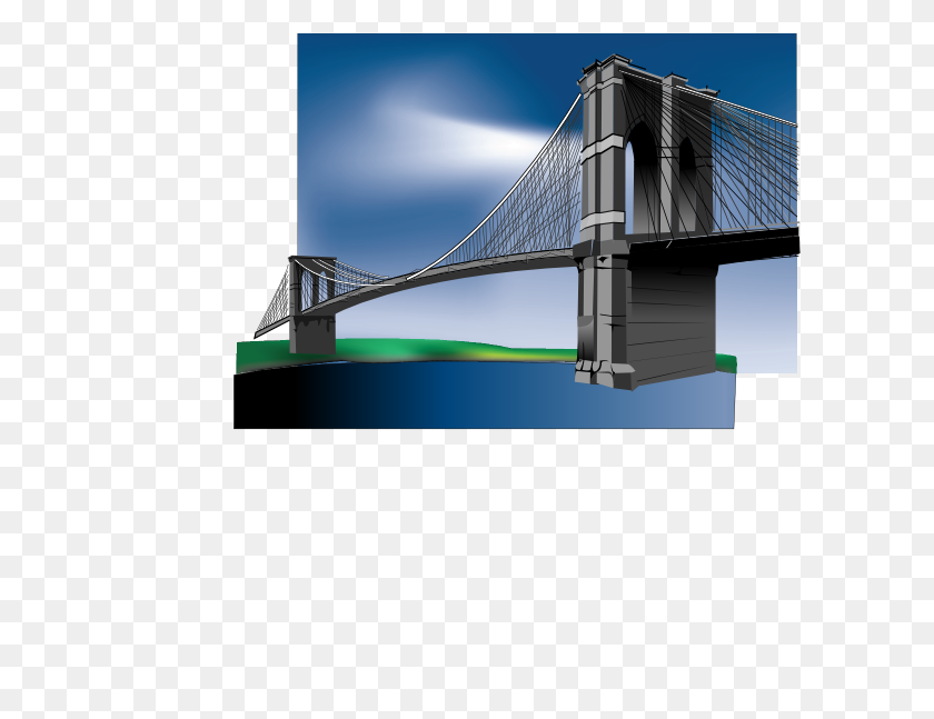 600x587 Бруклинский Мост - Бруклинский Мост Клипарт