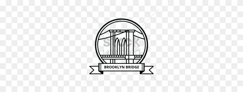 260x260 Brooklyn Bridge Clipart - Rainbow Bridge Clipart
