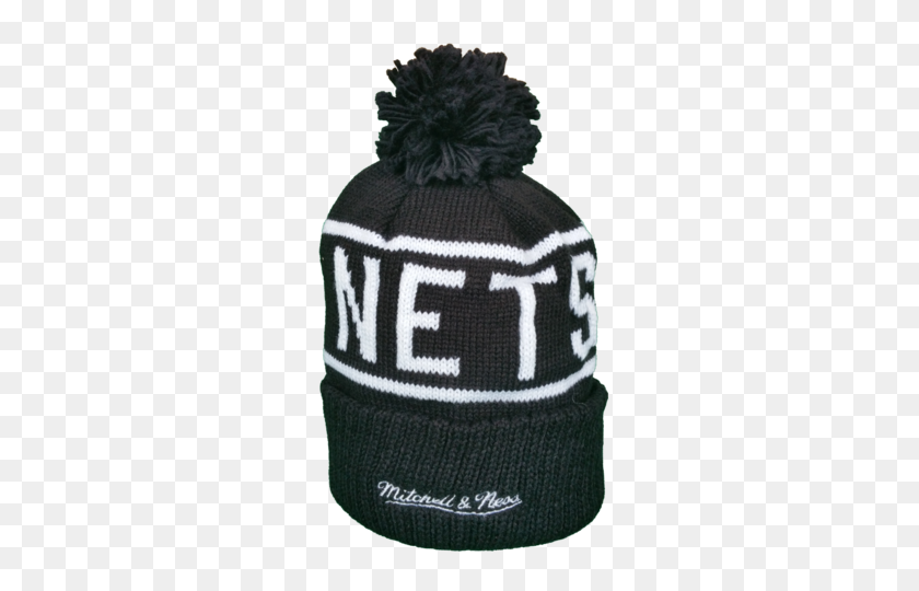 360x480 Brooklyn Nets Mitchell Ness Black And White Reflective Logo Nba - Brooklyn Nets Logo PNG