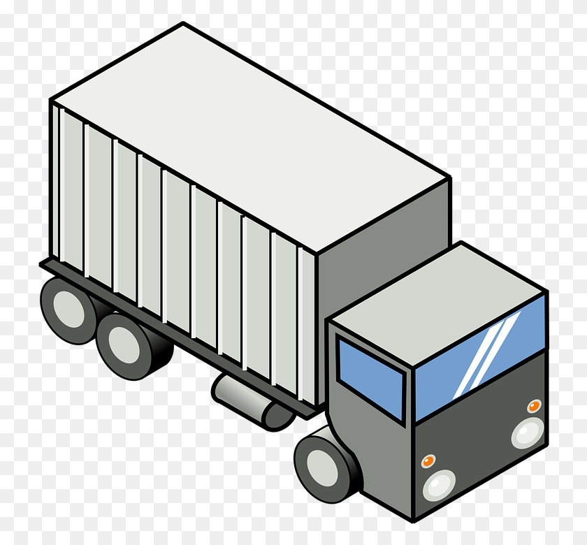 732x720 Brooklyn Truck Rental Guide U Santini Moving Storage - Semi Truck PNG