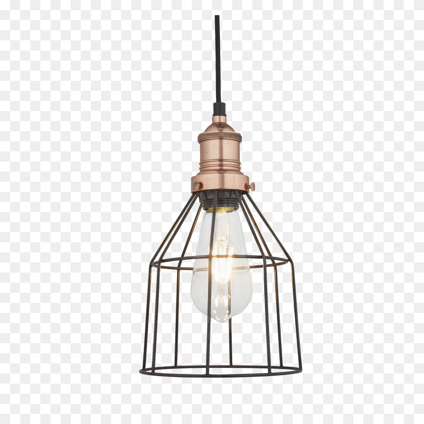 2048x2048 Brooklyn Wire Cage Pendant - Steel Cage PNG