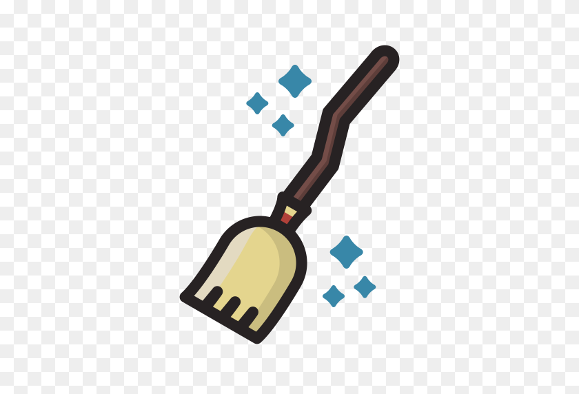 512x512 Broom, Halloween, Horror, Scary, Witch Icon - Horror PNG