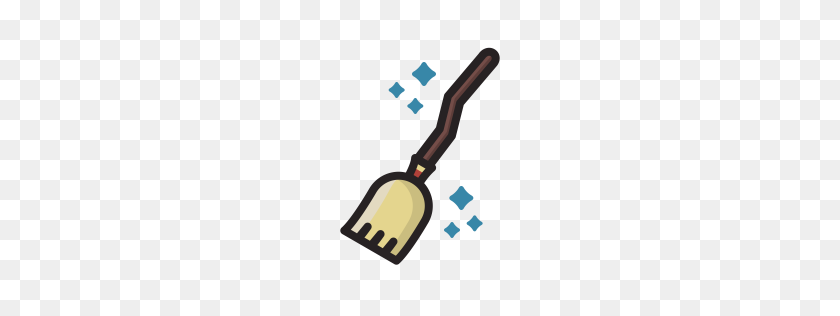 256x256 Broom Icon Myiconfinder - Witch Broom PNG