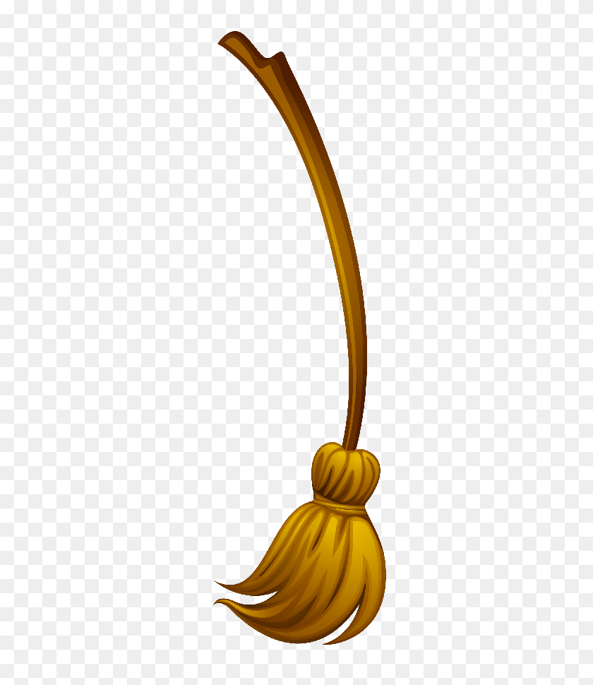 288x910 Broomstick Cliparts - Witch On Broom Clipart