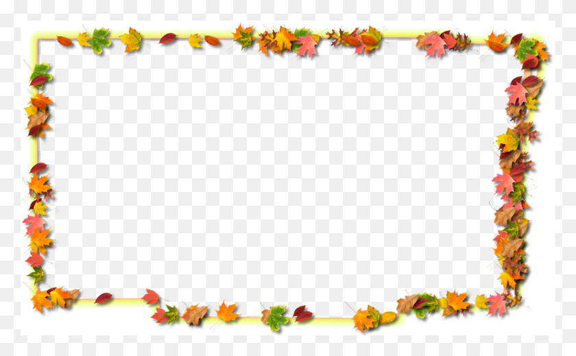 1024x603 Broward Fancy Frame Style Maps In Styles - Fall Leaves Border PNG