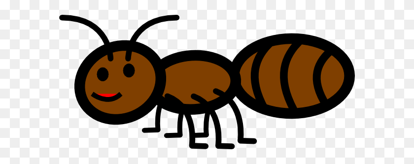 600x273 Brown Ant Clip Art - Ant Clipart