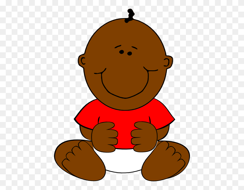 468x594 Brown Baby Boy Clip Art - Clipart Baby Boy