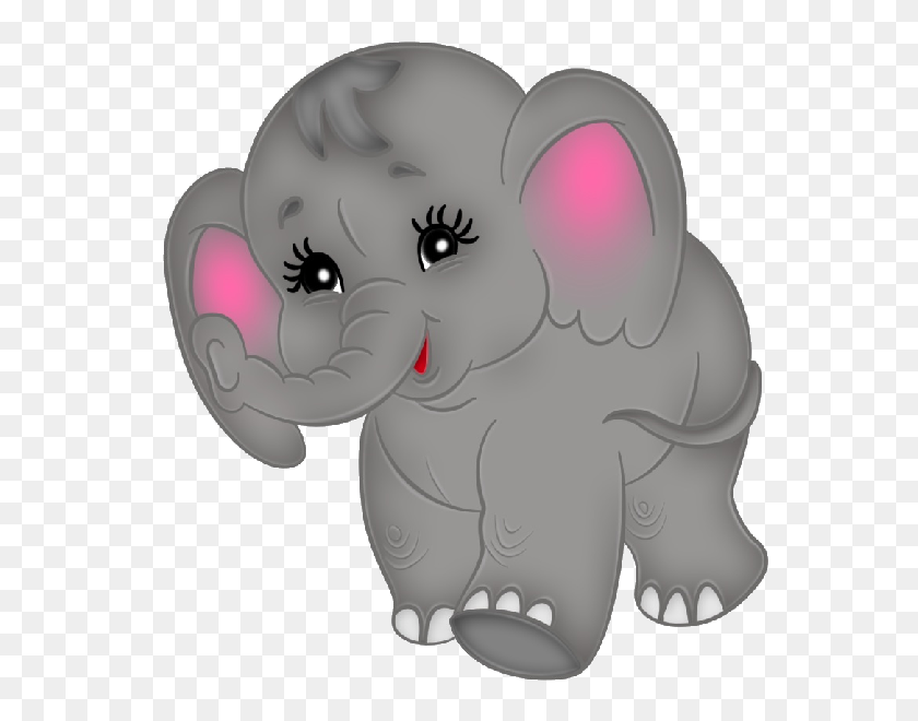 600x600 Elefantes Bebé Marrones - Clipart Lindo Bebé Elefante