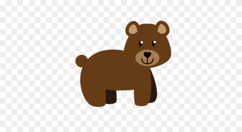 521x399 Бурый Медведь Клипарт Милые Лесные Животные - Бурый Медведь Бурый Медведь Клипарт
