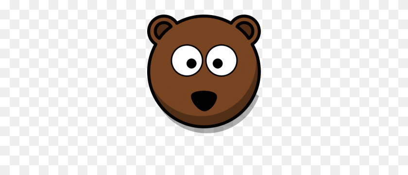 234x300 Brown Bear Clipart Face - Bear Clipart Face